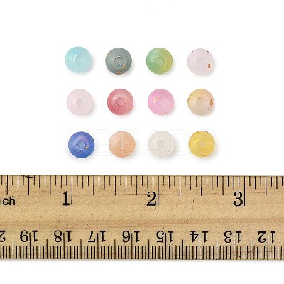360Pcs 12 Colors Frosted Transparent Acrylic Beads OACR-FS0002-23-1