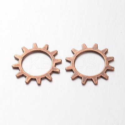 Tibetan Style Alloy Steampunk Pendants TIBEP-AB5031-R-FF-1