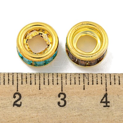 Brass European Beads KKB-L215-028G-1