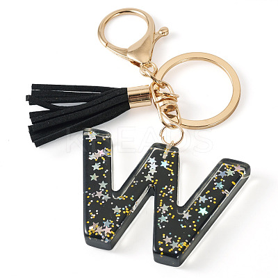 1Pc Resin Letter Keychains KEYC-TADJ0001-09W-1