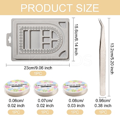 Plastic Flocked Bead Design Boards ODIS-YW0001-05-1