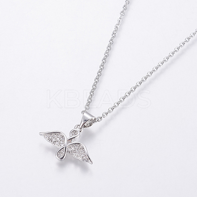 304 Stainless Steel Chain Necklaces NJEW-O108-40P-1