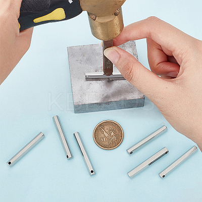 12Pcs Stainless Steel Pendants STAS-BC0003-70-1
