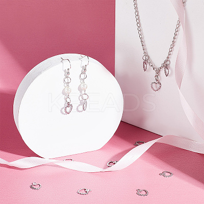 200Pcs 304 Stainless Steel Open Charms STAS-DC0005-92-1
