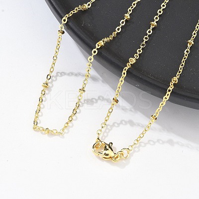 Brass Satellite Chains Necklace for Women NJEW-P265-38G-1