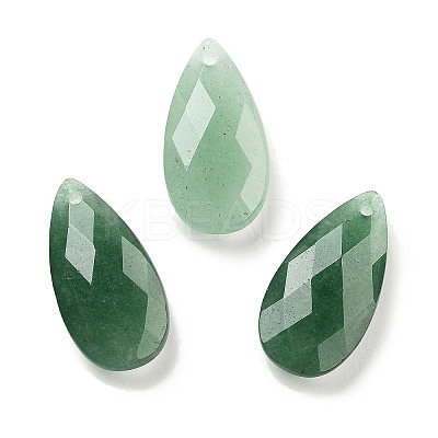 Natural Green Aventurine Pendants G-H007-08H-1