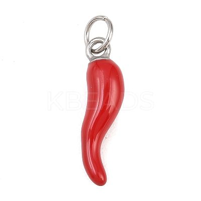 304 Stainless Steel Enamel Big Pendants STAS-F157-10P-A-1