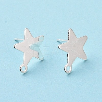 201 Stainless Steel Stud Earring Findings STAS-K241-05S-1