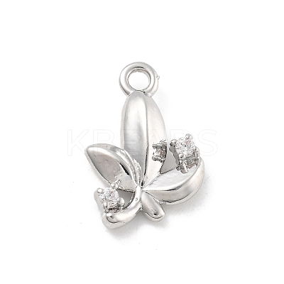 Brass Micro Pave Cubic Zirconia Pendants LS-KK-D283-12P-1