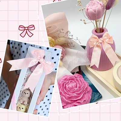 14Pcs 7 Colors Polyester Bowknot Ornament Accessories DIY-SP0004-82-1