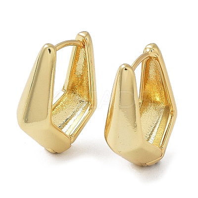 Rack Plating Brass Twist Teardrop Hoop Earrings EJEW-B027-03G-1