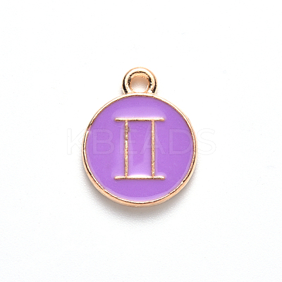 Alloy Enamel Pendants X-ENAM-S124-01A-01I-1