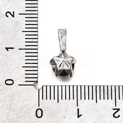 Brass Micro Pave Cubic Zirconia Charms KK-D356-05E-P-1
