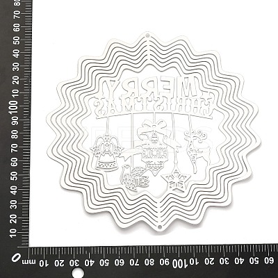 Word Merry Christmas 201 Stainless Steel Connector Charms/Links STAS-D386-04B-P-1
