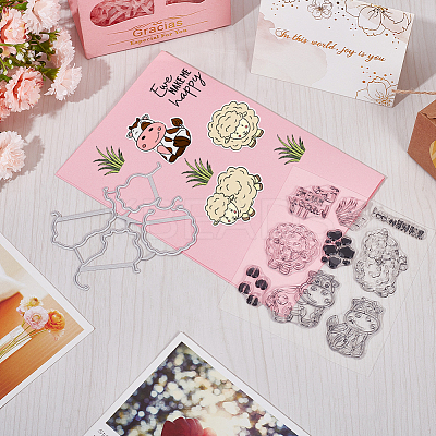 1Pc PVC Plastic Clear Stamps DIY-CP0008-79B-1