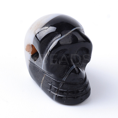 Natural Dyed & Heated Black Agate Beads G-R398-06-1
