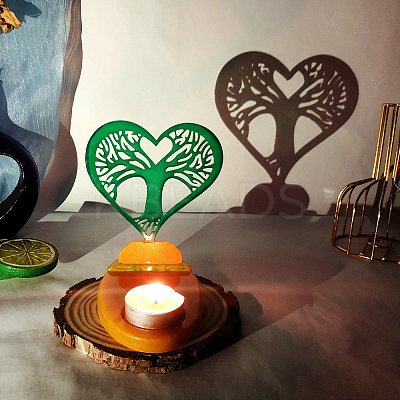 Heart Candle Holder DIY Silicone Molds SIL-F007-12B-1