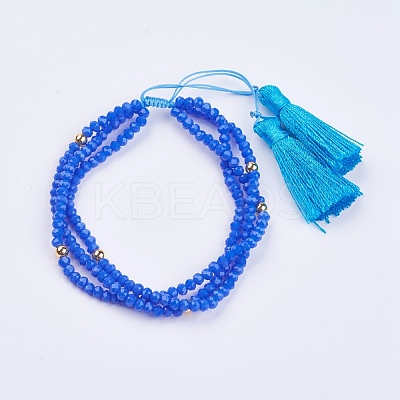 Glass Multi-strand Bracelets BJEW-I237-01-1