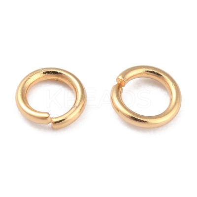 Rack Plating Brass Open Jump Rings KK-O139-18E-G-1
