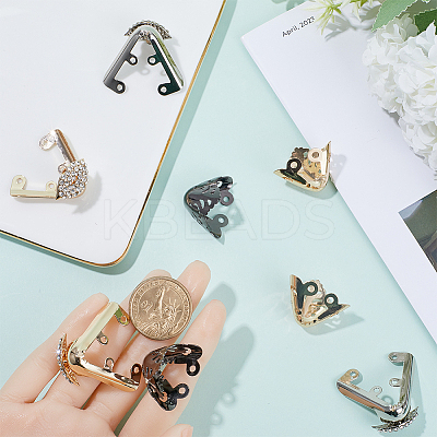 4 Pairs 4 Style Alloy Toe Cap Covers FIND-GF0005-25-1