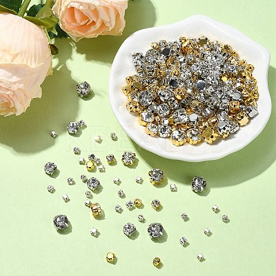 340Pcs 10 Styles Sew on Rhinestone KK-YW0002-36-1