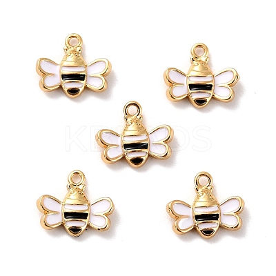 Brass Enamel Pendants KK-P207-007G-RS-1