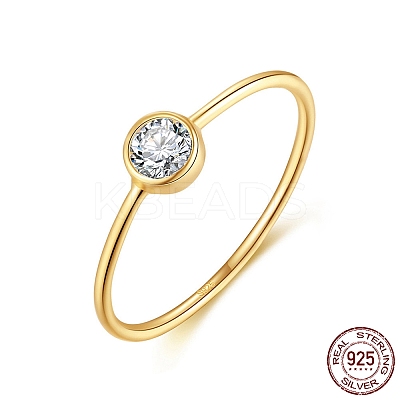 925 Sterling Silver Thin Finger Rings RJEW-C064-04C-G-1