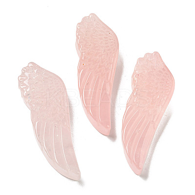 Natural Rose Quartz Pendants G-M417-05F-1