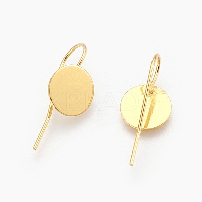 Brass Earring Hooks X-KK-A093-G-NF-1