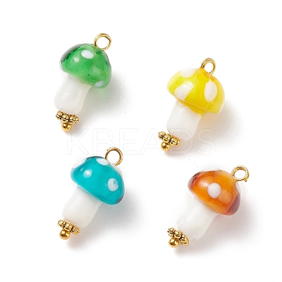 Handmade Lampwork Pendants PALLOY-JF01535-1