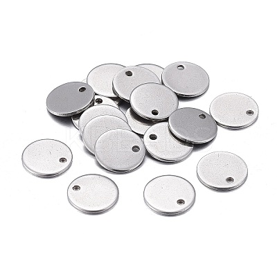 Non-Tarnish 201 Stainless Steel Charms STAS-F255-043P-10mm-1