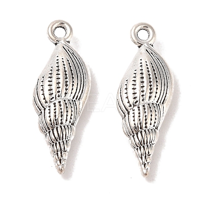 Spiral Shell Tibetan Style Alloy Pendants LS-TIBEP-R344-40AS-LF-1