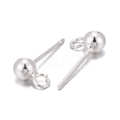925 Sterling Silver Stud Earring Findings STER-S002-49-1