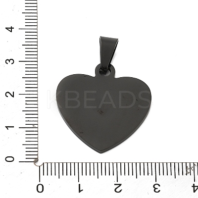 Ion Plating(IP) 304 Stainless Steel Pendants STAS-I135-12B-1