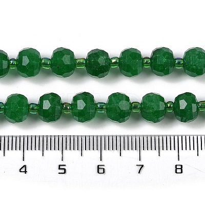 Natural Dyed White Jade Beads Strands G-H057-A20-04-1