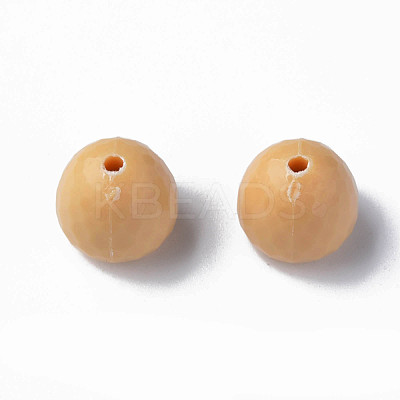 Opaque Acrylic Beads MACR-S373-10A-A13-1