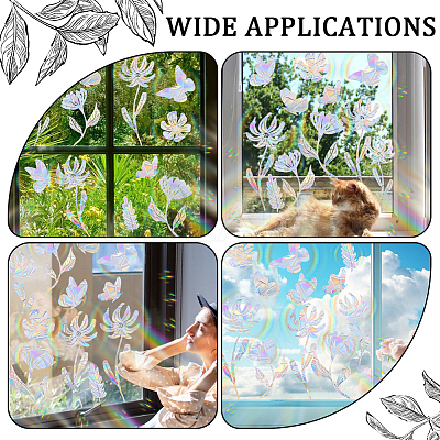 PVC Waterproof Shopwindow Decorative Sticker DIY-WH20007-17K-1
