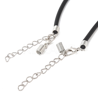Black Rubber Necklace Cord Making LS-RCOR-D002-B-1