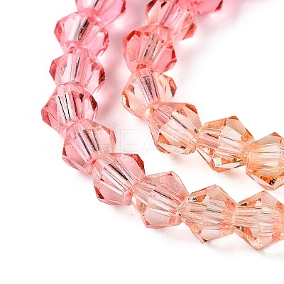 Gradient Color Baking Paint Glass Bead Strands X1-DGLA-A039-T6mm-A03-1
