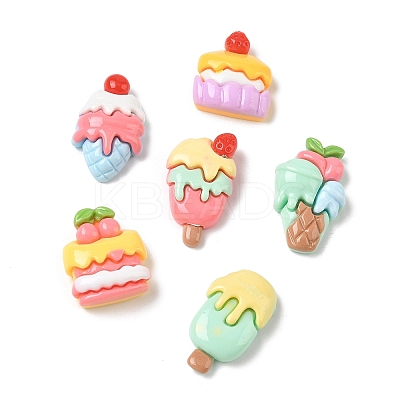Opaque Resin Imitation Food Cabochons RE-CBABBBE-03-1