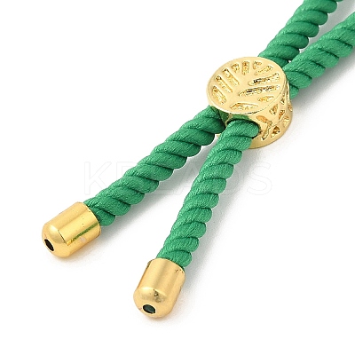 Twisted Nylon Cord Silder Bracelets DIY-B066-03G-14-1