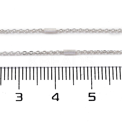 Rhodium Plated 925 Sterling Silver Satellite Chains STER-P064-01P-1