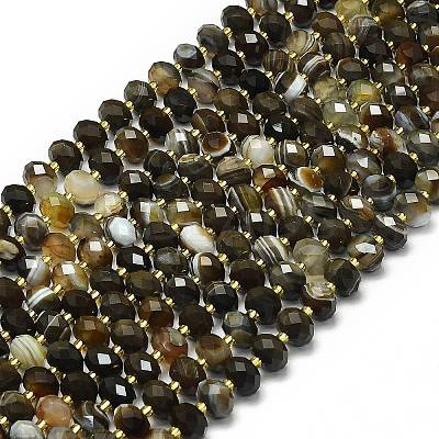 Natural Banded Agate Beads Strands G-P573-A09-01-1