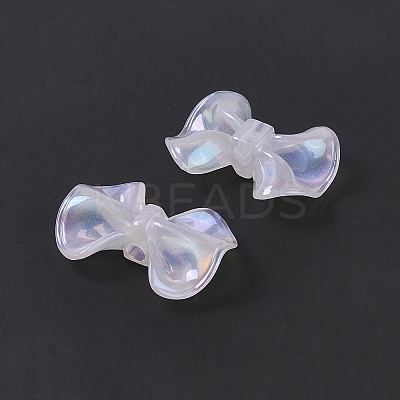 UV Plating Rainbow Iridescent Acrylic Beads PACR-M003-12E-1