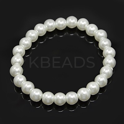 Stretchy Glass Pearl Bracelets X-BJEW-D068-6mm-12-1