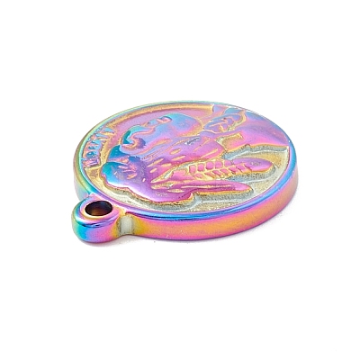 Ion Plating(IP) 304 Stainless Steel Pendants STAS-C049-04M-1