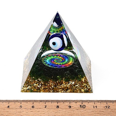 Orgonite Pyramid Epoxy Resin Energy Generators DJEW-N003-06-1