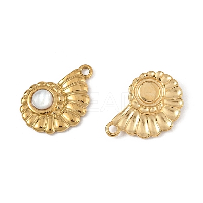 304 Stainless Steel Pendants STAS-P396-02G-02-1