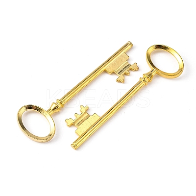 Tibetan Style Alloy Skeleton Key Large Pendants LS-TIBEP-S105-G-RS-1