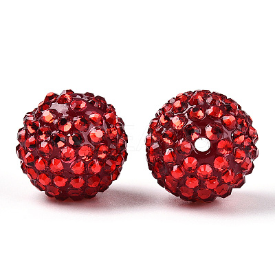 Transparent Resin Rhinestone Graduated Beads RESI-S314-10x12-05-1
